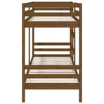 Bunk Bed without Mattress Honey Brown 90x190 cm Solid Wood Pine