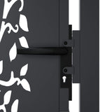 Garden Gate Anthracite 100x75 cm Steel Tree Design