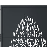 Garden Gate Anthracite 100x100 cm Steel Tree Design