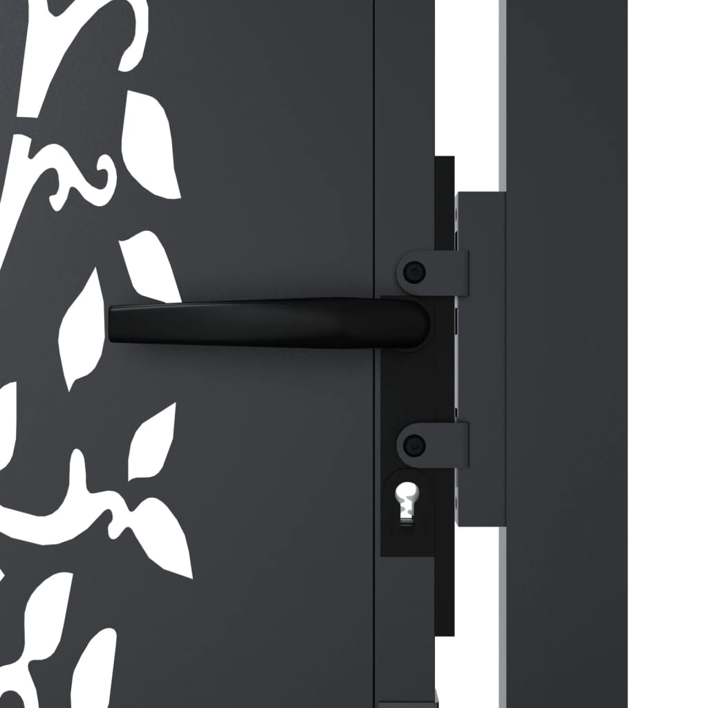 Garden Gate Anthracite 100x100 cm Steel Tree Design