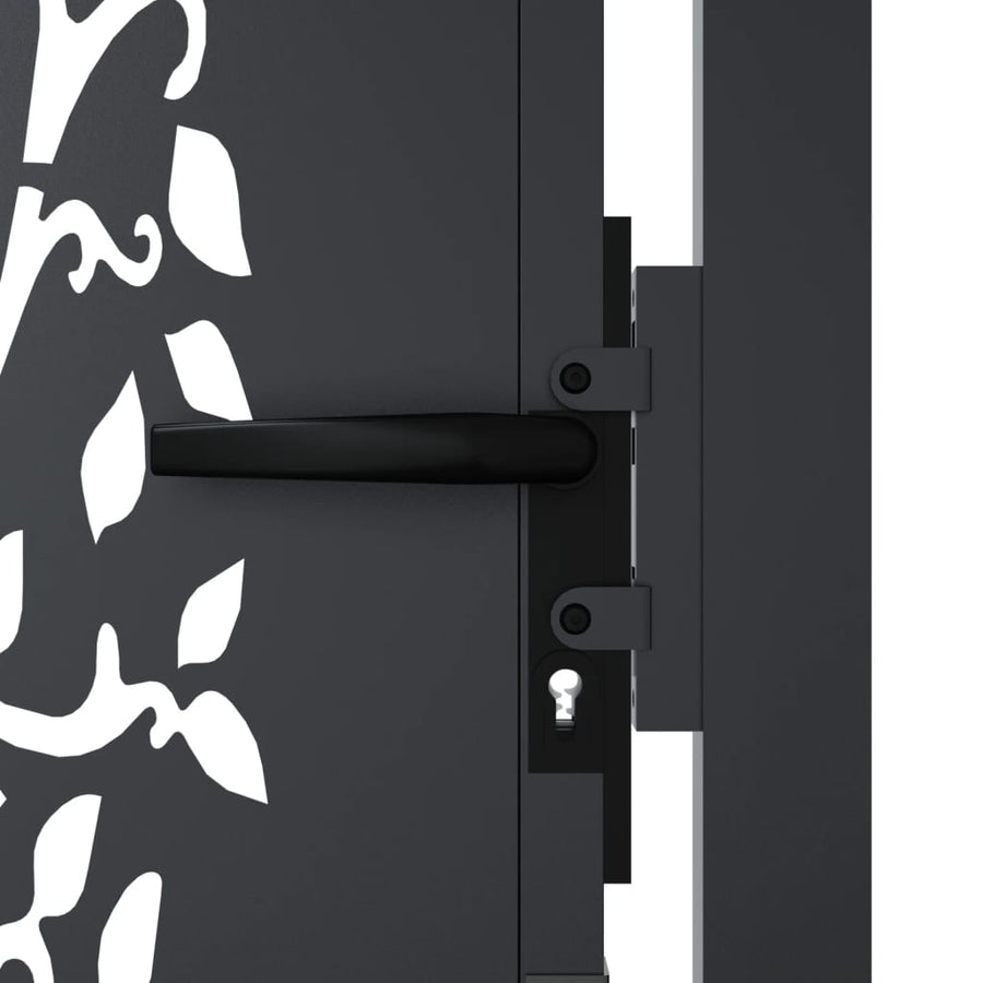 Garden Gate Anthracite 100x100 cm Steel Tree Design