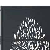 Garden Gate Anthracite 100x200 cm Steel Tree Design