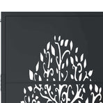 Garden Gate Anthracite 100x200 cm Steel Tree Design