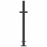 Garden Gate Anthracite 105x80 cm Steel Grass Design - 45-Degree Angle