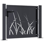 Garden Gate Anthracite 100x100 cm Steel Grass Design