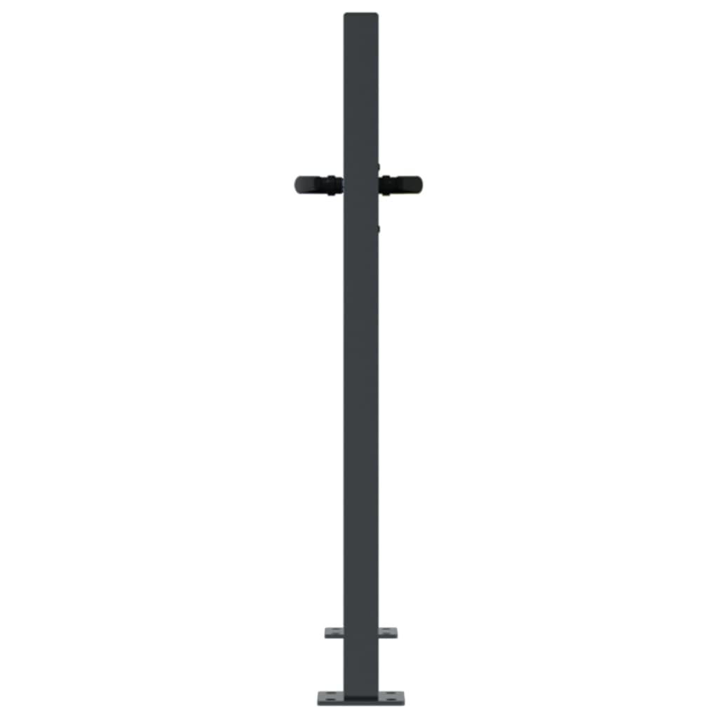Garden Gate Anthracite 100x100 cm Steel Grass Design