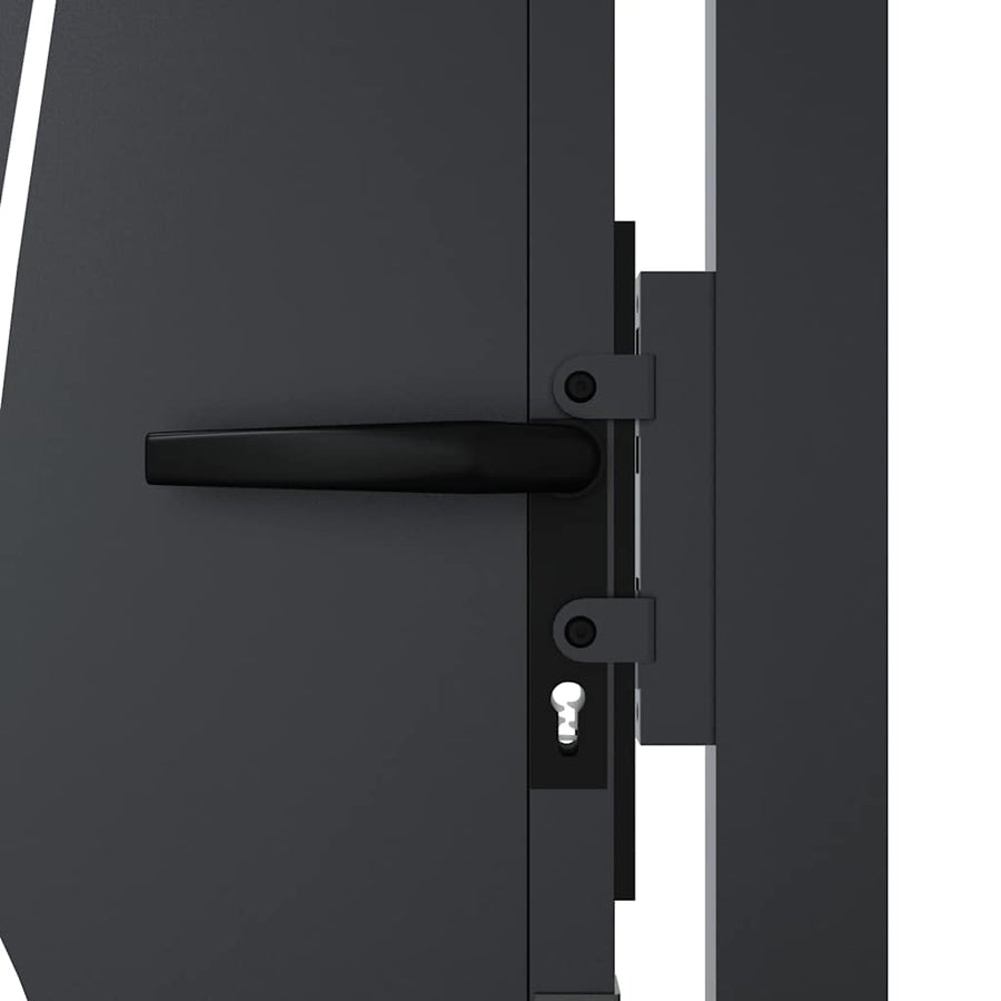 Garden Gate Anthracite 100x125 cm Steel Grass Design