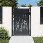 Garden Gate Anthracite 100x125 cm Steel Grass Design