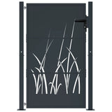 Garden Gate Anthracite 100x150 cm Steel Grass Design