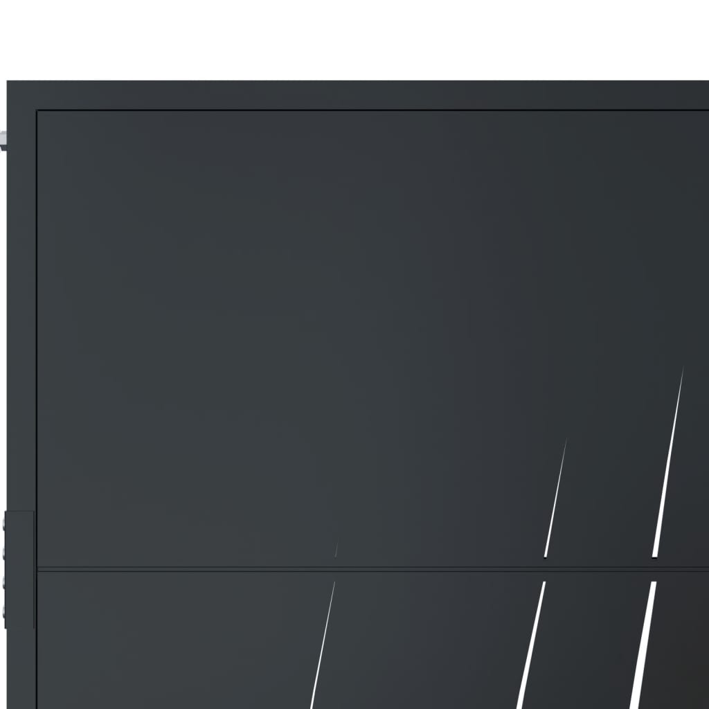 Garden Gate Anthracite 100x150 cm Steel Grass Design