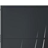 Garden Gate Anthracite 100x150 cm Steel Grass Design