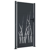 Garden Gate Anthracite 100x175 cm Steel Grass Design