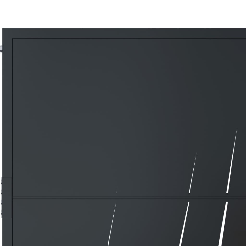 Garden Gate Anthracite 100x175 cm Steel Grass Design