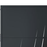 Garden Gate Anthracite 100x175 cm Steel Grass Design