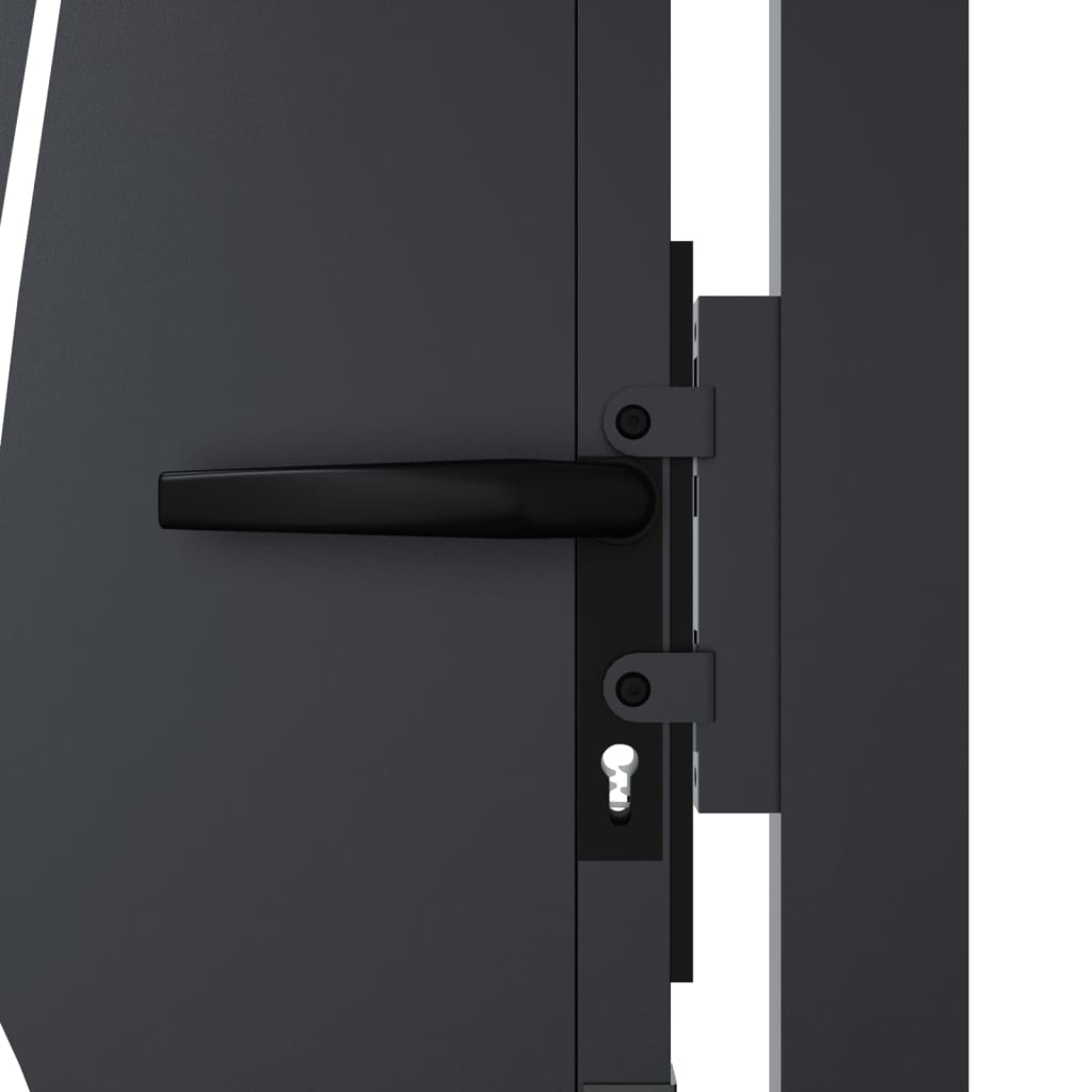 Garden Gate Anthracite 100x175 cm Steel Grass Design