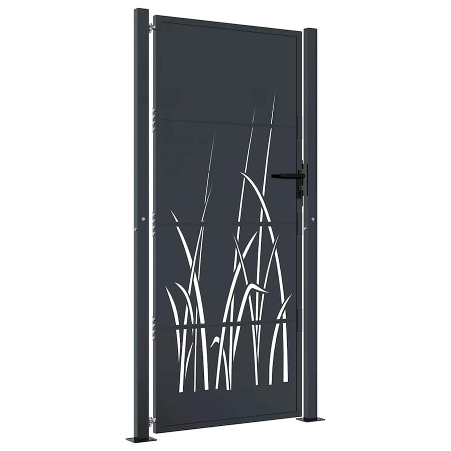 Garden Gate Anthracite 100x200 cm Steel Grass Design