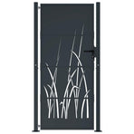 Garden Gate Anthracite 100x200 cm Steel Grass Design