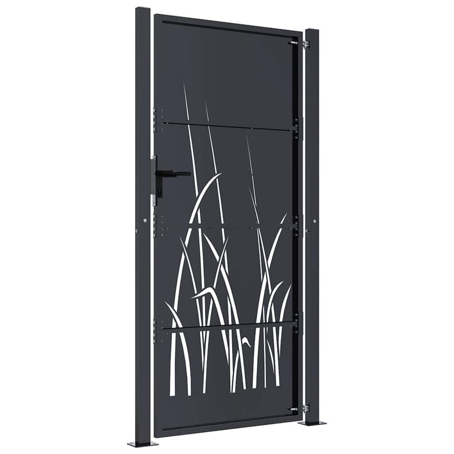 Garden Gate Anthracite 100x200 cm Steel Grass Design