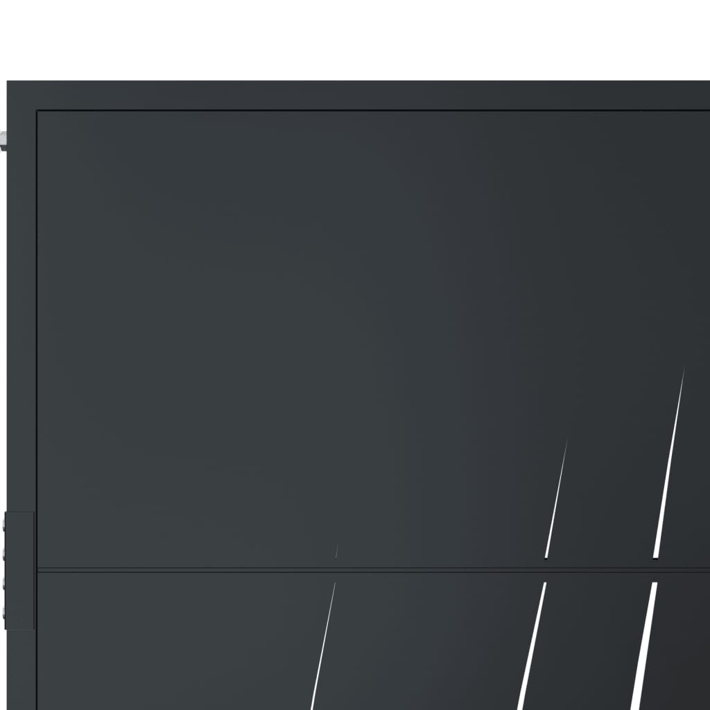 Garden Gate Anthracite 100x200 cm Steel Grass Design