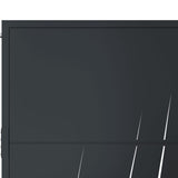 Garden Gate Anthracite 100x200 cm Steel Grass Design