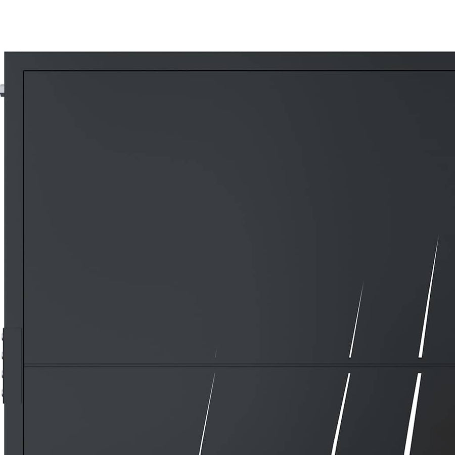Garden Gate Anthracite 100x200 cm Steel Grass Design