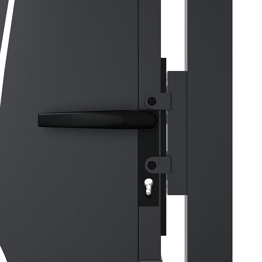 Garden Gate Anthracite 100x200 cm Steel Grass Design