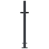 Garden Gate Anthracite 100x75 cm Steel Bamboo Design