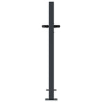 Garden Gate Anthracite 100x75 cm Steel Bamboo Design