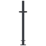 Garden Gate Anthracite 105x80 cm Steel Bamboo Design - 45-Degree Angle