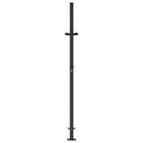 Garden Gate Anthracite 100x150 cm Steel Bamboo Design