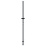 Garden Gate Anthracite 100x175 cm Steel Bamboo Design