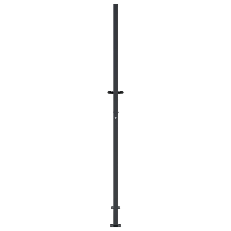 Garden Gate Anthracite 100x175 cm Steel Bamboo Design