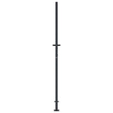 Garden Gate Anthracite 100x200 cm Steel Bamboo Design