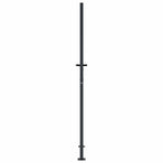 Garden Gate Anthracite 100x200 cm Steel Bamboo Design