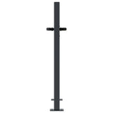 Garden Gate Anthracite 100x75 cm Steel Square Design