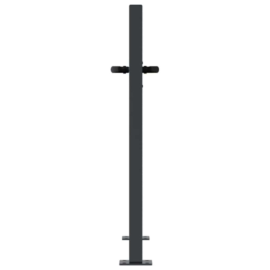 Garden Gate Anthracite 100x75 cm Steel Square Design