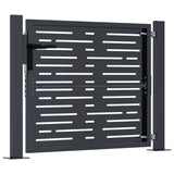 Garden Gate Anthracite 100x75 cm Steel Square Design