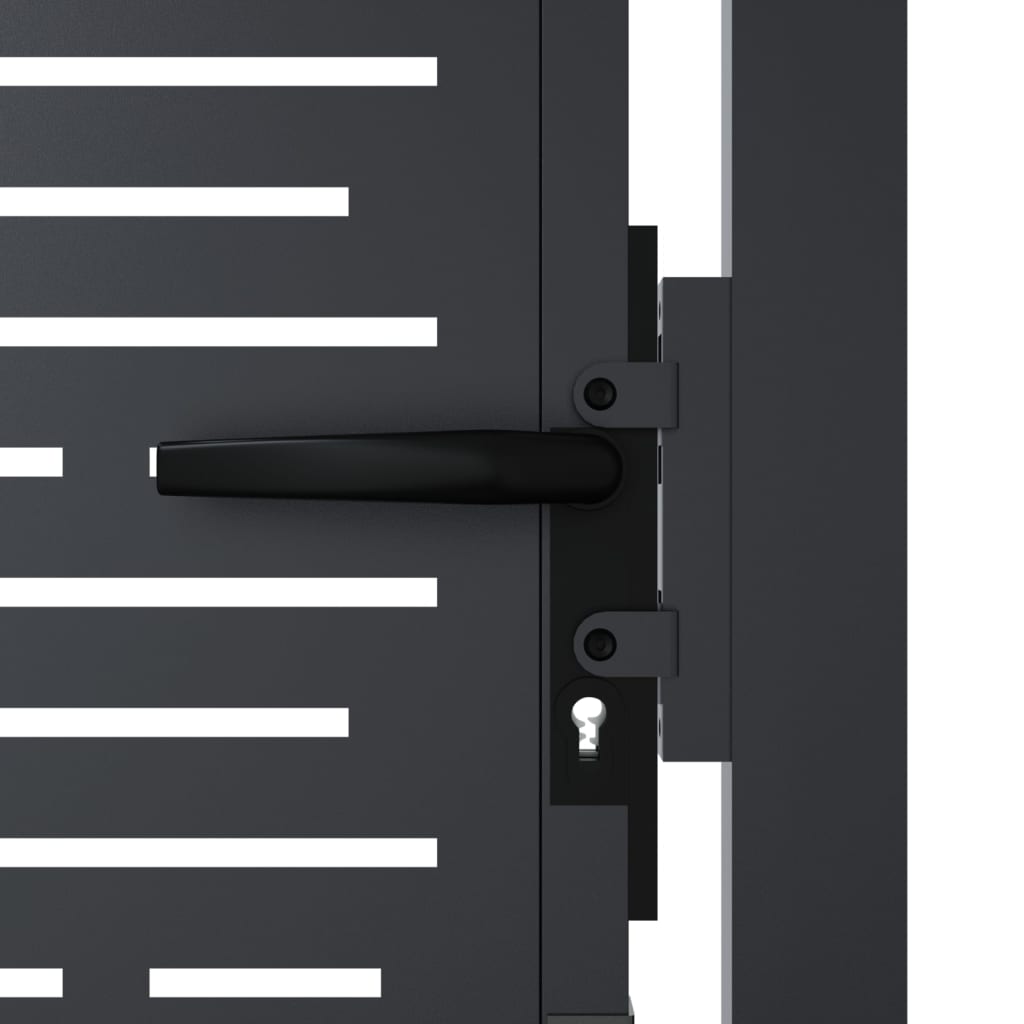 Garden Gate Anthracite 100x75 cm Steel Square Design