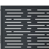 Garden Gate Anthracite 100x75 cm Steel Square Design