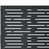 Garden Gate Anthracite 105x80 cm Steel Square Design - Close-Up Angle