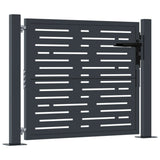 Garden Gate Anthracite 100x100 cm Steel Square Design
