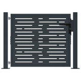 Garden Gate Anthracite 100x100 cm Steel Square Design