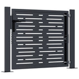 Garden Gate Anthracite 105x105 cm Steel Square Design - 45-Degree Angle