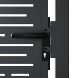 Garden Gate Anthracite 100x100 cm Steel Square Design