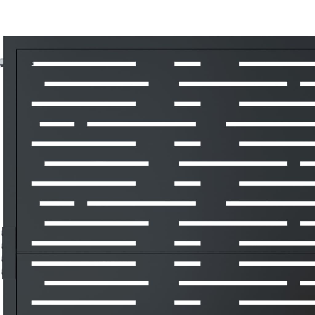 Garden Gate Anthracite 100x100 cm Steel Square Design