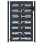 Garden Gate Anthracite 100x125 cm Steel Square Design