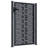 Garden Gate Anthracite 100x125 cm Steel Square Design