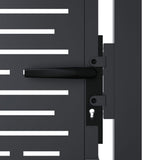 Garden Gate Anthracite 100x125 cm Steel Square Design