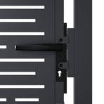 Garden Gate Anthracite 100x125 cm Steel Square Design
