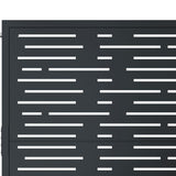 Garden Gate Anthracite 100x125 cm Steel Square Design